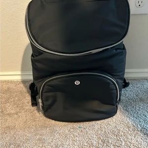 Lululemon Black Diaper Bag